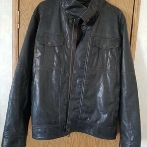 Levi black| brown  Faux-leather jacket Men"s by Signature